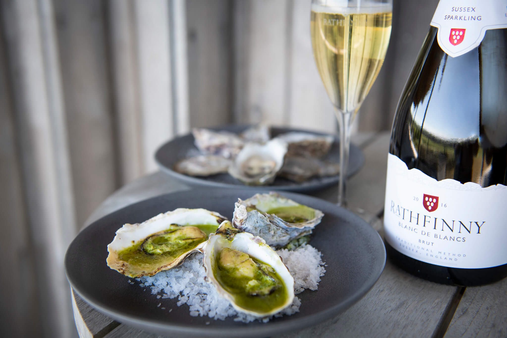 Oysters and Blanc de Blancs