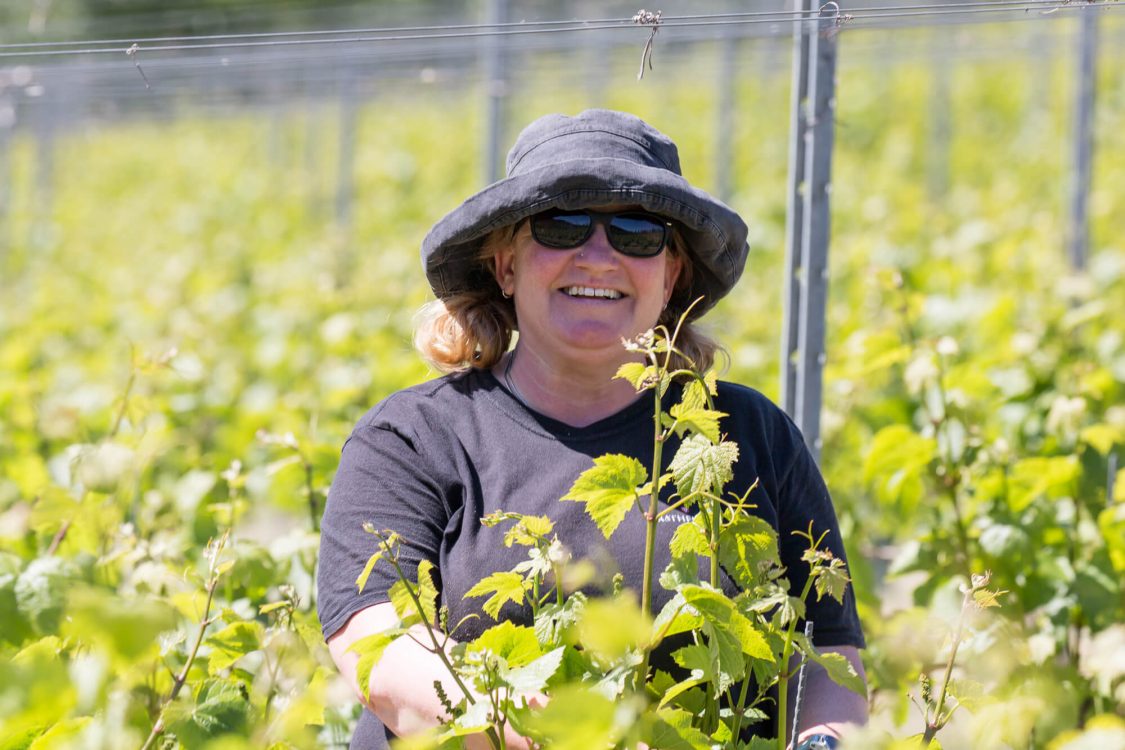 Adele Long in the Vineyard