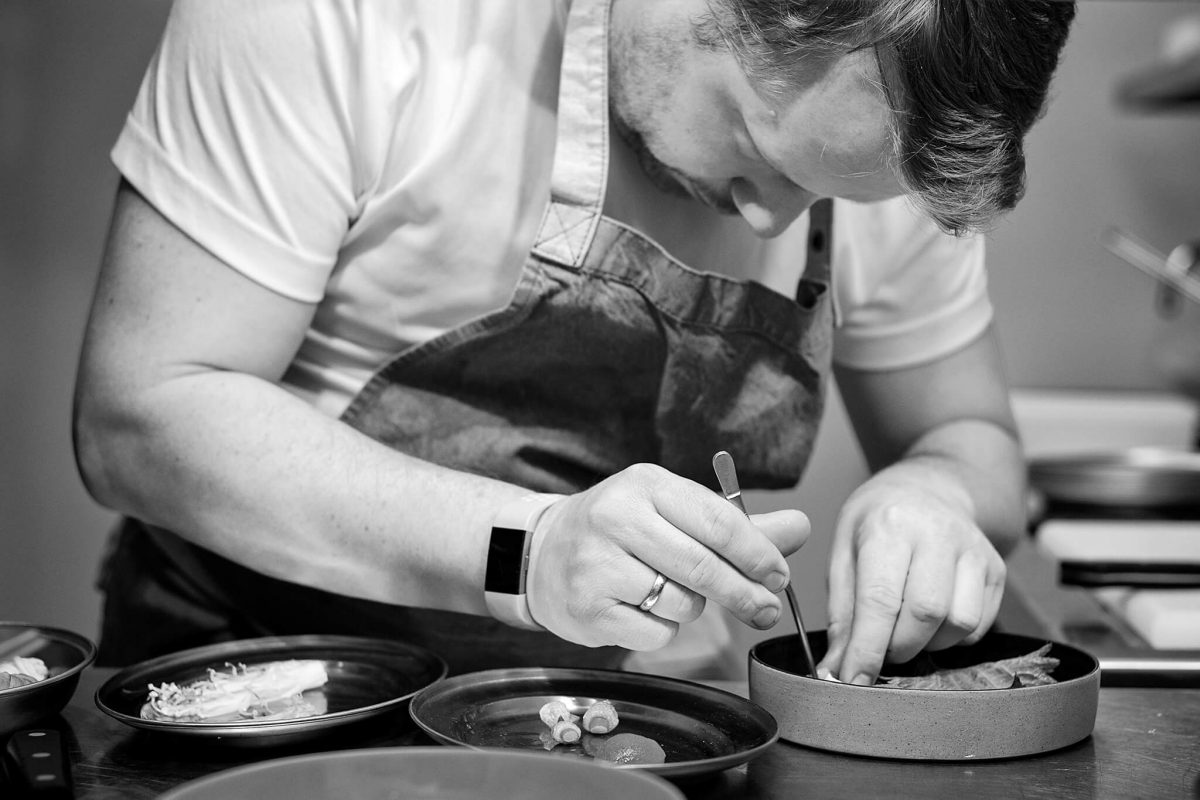Chris Preparing a Dish