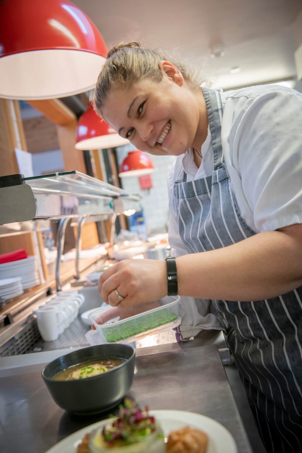 Flint Barns Chef Making Onion Soup