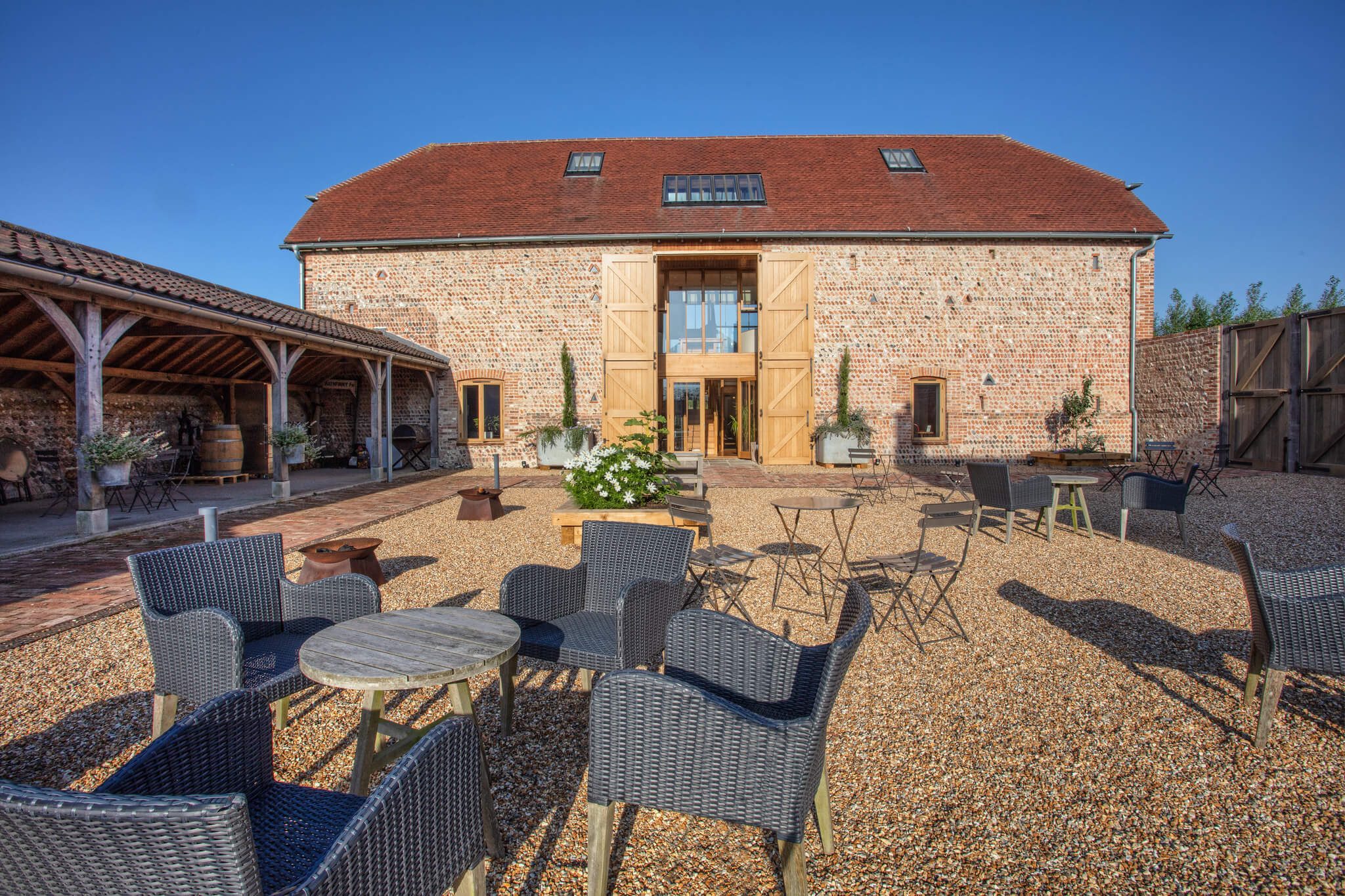Flint Barns courtyard