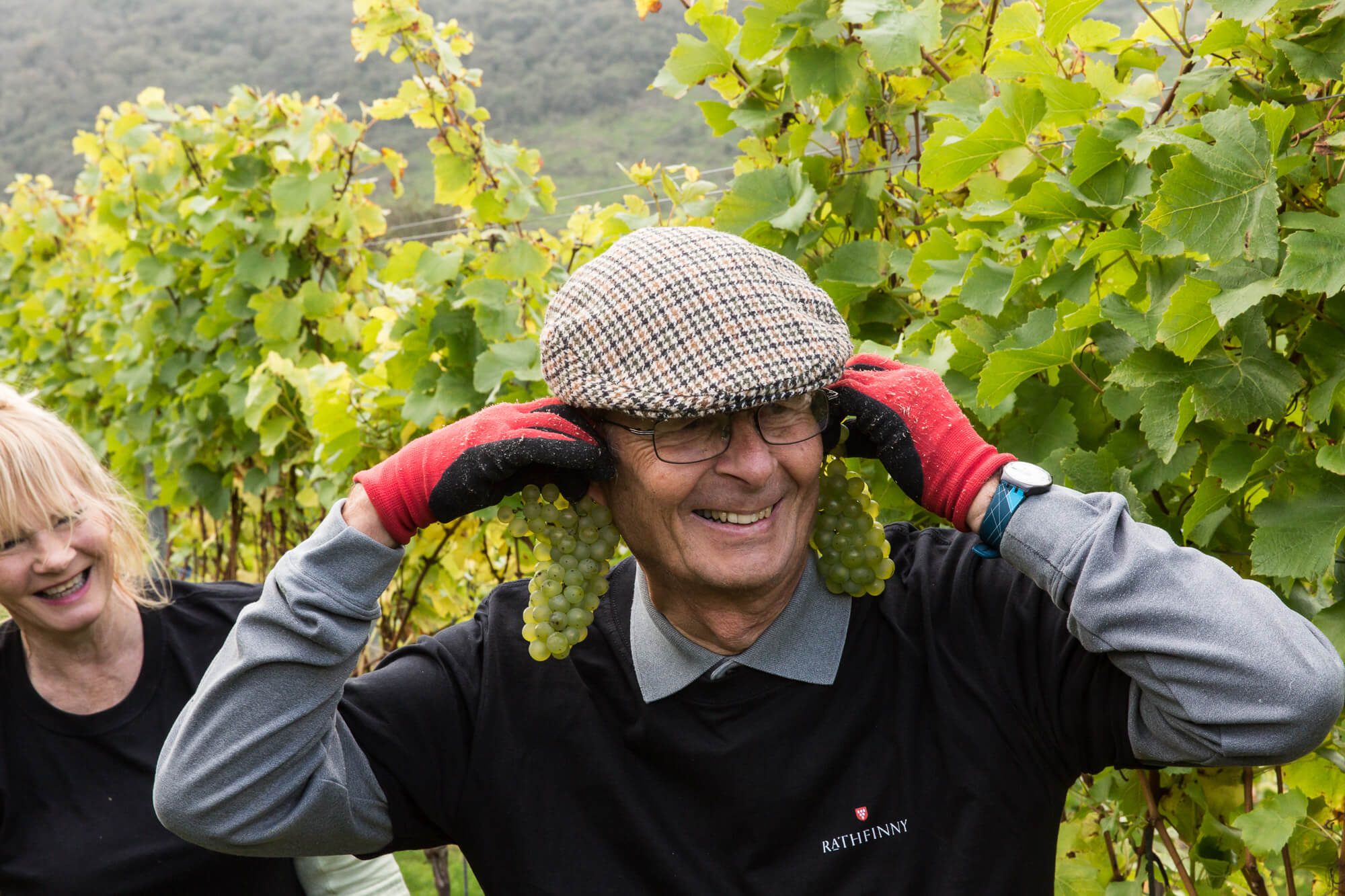 Man with Grapes for Ears