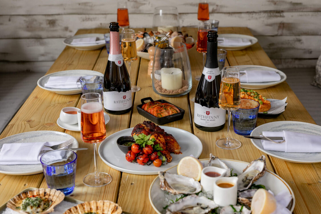 Seafood Platters and Sparkling Wine