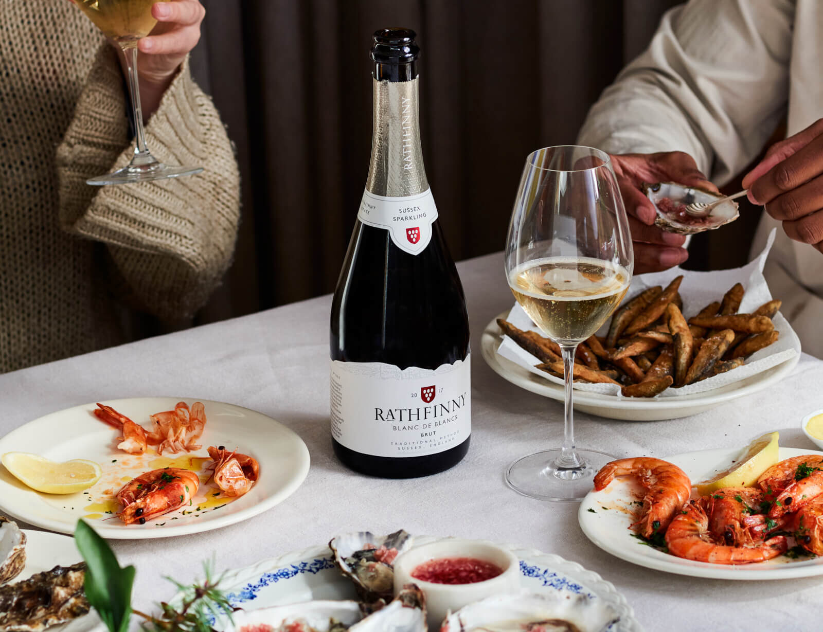 Rathfinny 2017 Blanc de Blancs Seafood Festive Pairing