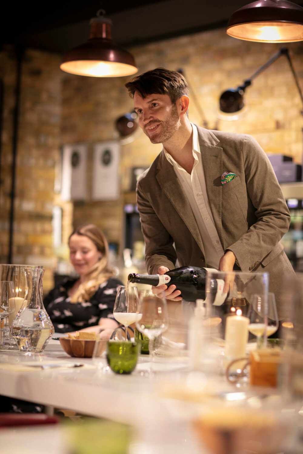 Rob Buckhaven Pouring Wine at Hedonism