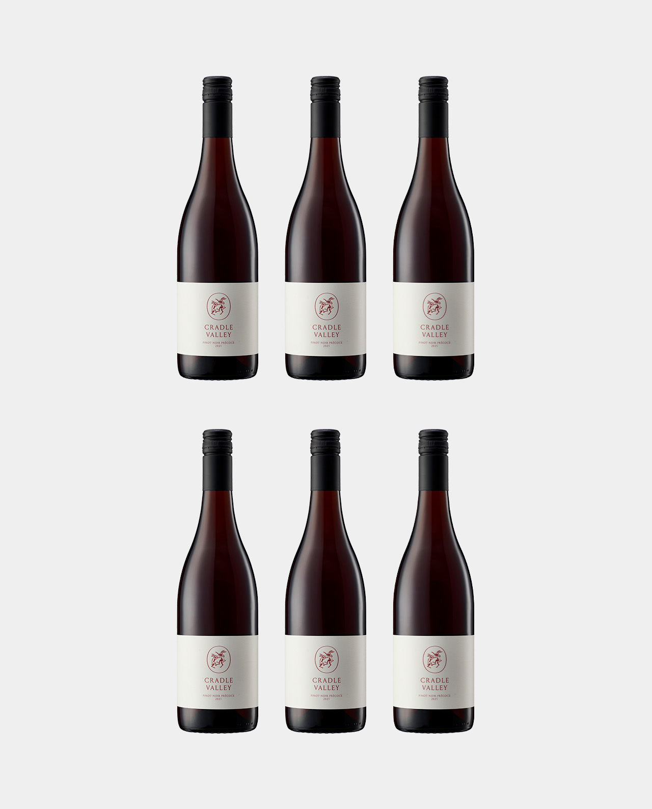 Cradle Valley Pinot Noir Précoce 2025 6 Bottle Case
